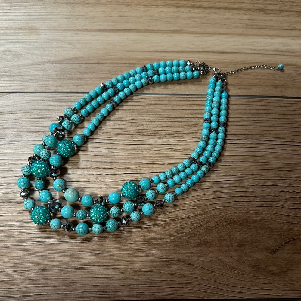 Earthbound Turquoise Beaded Necklace